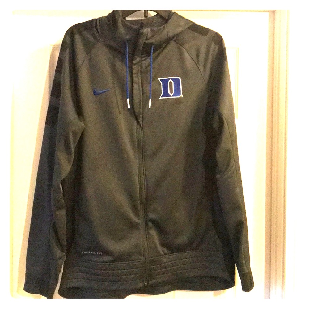 Duke Blue Devil Basketball zip up jacket Medium Nike Elite Men’s